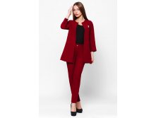 Костюм брючный Креп (бордовый) Leo Pride 1394 р.jpg