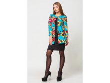 Кардиган Креп Цветы (голубой) Leo Pride 1220 р.jpg