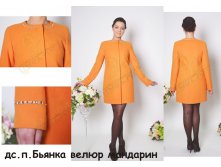 8. дс.п.Бьянка велюр мандарин(42-56)