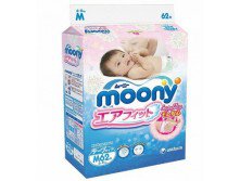 MOONY подгузники M (6-11 кг), 62 шт 1 210,00