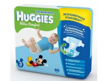 4017, HUGGIES Ultra Comfort    3/80   (5-9 )   - 972 .