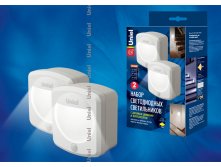 DTL-365 2 WHITE Набор светодиодных светильников с датчиком движения и фотосенсором (2шт), питание от 3-х батареек Цвет-белый. 975p.jpg