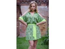 Платье-рубашка из креп-шифона (салатовый) Me&Me 732 р.jpg