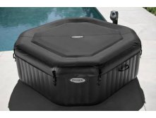 28454 Бассейн PURESPATM JET AND BUBBLE DELUXE MASSAGE SET + сист.сол.воды внеш.размер 201*201см octagon