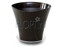 Горшок Волна с под. д16 (темн. шоколад). 50,83 руб.jpg