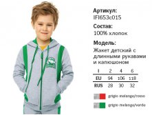 488,88 IFA653c01*5 Hockey star	grigio melange/ verde