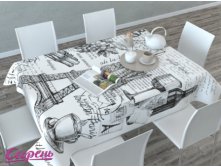02716-СК-ОК-003 Скатерть 3D "Вырезка из журнала"
