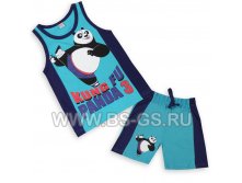 BK024MS Костюм для мальчиков (майка + шорты), 100 %хлопок, K.F.P, ряд 4-5-6-7-8, 235,00.jpg