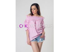 Топ в полоску свободного кроя (арт. 801) роз.jpg