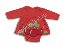 M-798 kорал Боди-платье для девочек, canini, ряд 50-56-62-68, 295р!!!.png