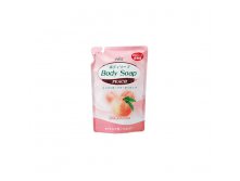 825697 Nihon Крем-мыло для тела "Wins Body Soup peach" с экстрактом листьев персика и богатым ароматом (мягкая упаковка) 400 мл - 181,22 руб