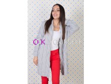 Однотонный кардиган косичка (арт. 1601) серый.jpg