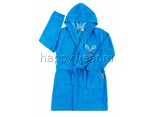 BK131HV банный халат для мальчиков цвет бирюзовый РЯД 6-7  7-8  9-10 ЦЕНА 475 рубл