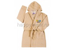 BK131HV банный халат для мальчиков,цвет бежевый РЯД 6-7  7-8  9-10 ЦЕНА 475 рубл