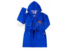 BK131HV банный халат для мальчиков, цвет ультрамарин РЯД 6-7  7-8  9-10 ЦЕНА 475 рубл