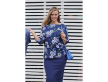 Свитшот, 2310-blue flowers, 1450руб, НОВАЯ ЦЕНА 800р!!!!!!!!!!!