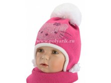 Комплект с шарфом (подклад флис) - 0883, 280 руб.