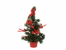 Ель новогодняя (с украшением) h=30см. (упаковочный пакет) Monte Christmas, Серия: Новогодняя коллекция-Классика-Красное с золотом, Материал: комбинированные материалы, Код: N6140334, Артикул: N6140334 212р