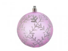 Шар новогодний "Снежинка" d=8см. (блистер) Monte Christmas, Серия: Новогодняя коллекция-Розовая сирень, Материал: Полимерные материалы, Код: N6380465, Артикул: N6380465 86р