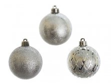 Шар новогодний, набор 3шт. "Карамелька" d=6см. (пластик) (блистер) Monte Christmas, Серия: Новогодняя коллекция-Классика-Синий иней, Материал: Полимерные материалы, Код: N6870338, Артикул: N6870338 72р