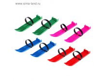 Мини-лыжи малые 1 ремень, цвета МИКС 60,24руб мин.2пары