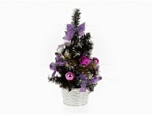 Ель новогодняя (с украшением) h=22см. (упаковочный пакет) Monte Christmas, Серия: Новогодняя коллекция-Мультицвет, Материал: Полимерные материалы, Код: N6880125, Артикул: N6880125 151р