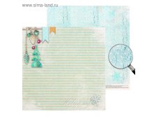Бумага для скрапбукинга Зимний шик "Новый год"30.5 x 30.5 см, 180 г/м 9,50руб ряд10шт