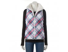 Juniors' SO(R) Sherpa Lined Puffer Vest   $23.99