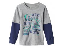 Toddler Boy Jumping Beans(R) Mock-Layered Thermal Long Sleeve Graphic Tee   $4.99