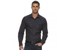 Men's Marc Anthony Slim-Fit Military Stretch Button-Down Shirt  $29.99