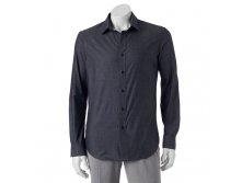 Men's Apt. 9(R) Slim-Fit Stretch End-On-End Button-Down Shirt   $19.99