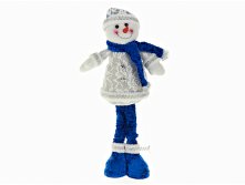 Игрушка мягкая "Санта Клаус/Снеговик" 16*7,5*43,5см. (2вида) (упаковочный пакет) Monte Christmas, Серия: Новогодняя коллекция-Классика-Синий иней, Материал: комбинированные материалы, Код: N9720201, Артикул: N9720201 822р