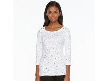 Women's Croft & Barrow(R) Button Top   $14.99