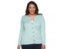 Plus Size Croft & Barrow(R) Button-Front Cardigan  $14.99