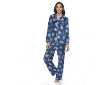 Women's Croft & Barrow(R) Pajamas: Minky Fleece PJ Set   $19.99