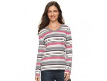 Women's Croft & Barrow(R) Classic V-Neck Tee  $7.99