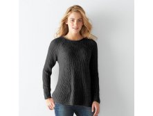 Women's SONOMA Goods for Life(TM) Wavy Crewneck Sweater   $21.99