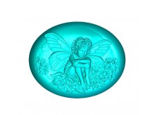 Арт.009 Задумчивая Фея в цветах Силиконовая форма Activ Soap Group 185+% Ряд 5 шт.jpg