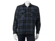 Men's Croft & Barrow(R) Classic-Fit Plaid Arctic Fleece Shirt Jacket   $12.99