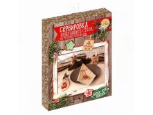 СЛ.1442714 Набор для шитья Сервировка новогоднего стола Снежные истории,16,5 х22,5 х3,5 см. 355,11 руб.jpg