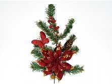 Новогодняя композиция "Новогодний букет" h=59см. (упаковочный пакет) Monte Christmas, Серия: Новогодняя коллекция-Классика-Красное с золотом, Материал: комбинированные материалы, Код: N6640055, Артикул: N6640055 218р