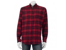 Men's Croft & Barrow(R) Classic-Fit Plaid Flannel Button-Down Shirt   $9.99