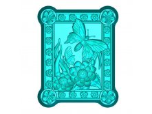 Арт.003 Бабочка в цветах Силиконовая форма Activ Soap Group 185+% Ряд 5 шт.jpg