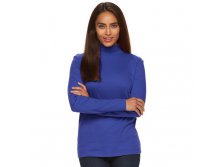 Women's Croft & Barrow(R) Essential Mockneck Top  $7.99