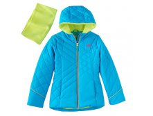 Girls 7-16 Pacific Trail Solid Puffer Jacket & Neck Warmer Set   $24.99