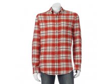 Men's Croft & Barrow(R) Slim-Fit Plaid Flannel Button-Down Shirt   $9.99