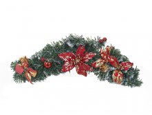 Украшение новогоднее "Новогодняя ветка" l=45см. (упаковочный пакет) Monte Christmas, Серия: Новогодняя коллекция-Классика-Красное с золотом, Материал: комбинированные материалы, Код: N6140424, Артикул: N6140424 487р