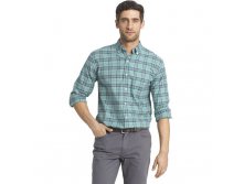 Men's IZOD Saltwater Classic-Fit Plaid Oxford Button-Down Shirt   $29.99