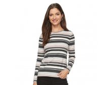 Petite Croft & Barrow(R) Classic Crewneck Tee  $7.99