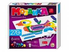 Артикул 00977 Пластмассовая мозаика для детей, 270 элементов, 2 поля Цена 228 руб.jpeg